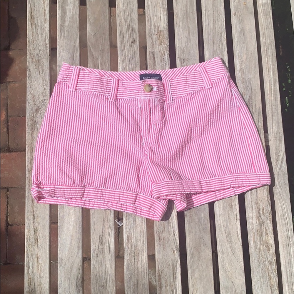 Ralph Lauren Girls Seer Sucker Shorts